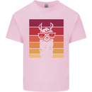 A Llama Wearing Shades Kids T-Shirt Childrens Light Pink