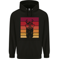 A Llama Wearing Shades Mens 80% Cotton Hoodie Black