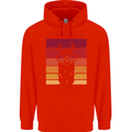 A Llama Wearing Shades Mens 80% Cotton Hoodie Bright Red