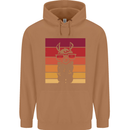 A Llama Wearing Shades Mens 80% Cotton Hoodie Caramel Latte