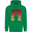 A Llama Wearing Shades Mens 80% Cotton Hoodie Irish Green