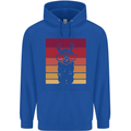 A Llama Wearing Shades Mens 80% Cotton Hoodie Royal Blue