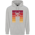 A Llama Wearing Shades Mens 80% Cotton Hoodie Sports Grey
