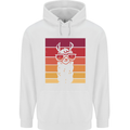 A Llama Wearing Shades Mens 80% Cotton Hoodie White
