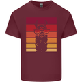 A Llama Wearing Shades Mens Cotton T-Shirt Tee Top Maroon