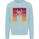 A Llama Wearing Shades Mens Sweatshirt Jumper Light Blue