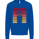 A Llama Wearing Shades Mens Sweatshirt Jumper Royal Blue