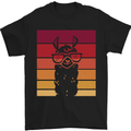 A Llama Wearing Shades Mens T-Shirt Cotton Gildan Black