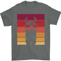 A Llama Wearing Shades Mens T-Shirt Cotton Gildan Charcoal