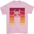 A Llama Wearing Shades Mens T-Shirt Cotton Gildan Light Pink