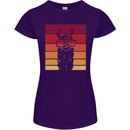 A Llama Wearing Shades Womens Petite Cut T-Shirt Purple