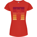 A Llama Wearing Shades Womens Petite Cut T-Shirt Red
