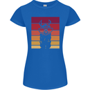 A Llama Wearing Shades Womens Petite Cut T-Shirt Royal Blue