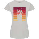 A Llama Wearing Shades Womens Petite Cut T-Shirt Sports Grey