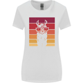 A Llama Wearing Shades Womens Wider Cut T-Shirt White