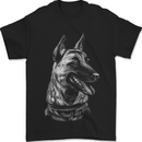 A Malinois Belga Dog Mens T-Shirt 100% Cotton Black