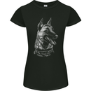 A Malinois Belga Dog Womens Petite Cut T-Shirt Black