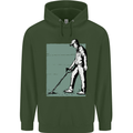 A Man Metal Detecting Detector Childrens Kids Hoodie Forest Green
