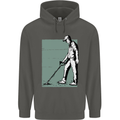 A Man Metal Detecting Detector Childrens Kids Hoodie Storm Grey