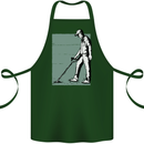 A Man Metal Detecting Detector Cotton Apron 100% Organic Forest Green