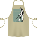 A Man Metal Detecting Detector Cotton Apron 100% Organic Khaki