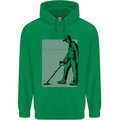 A Man Metal Detecting Detector Detect Childrens Kids Hoodie Irish Green