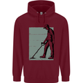 A Man Metal Detecting Detector Detect Childrens Kids Hoodie Maroon