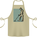 A Man Metal Detecting Detector Detect Cotton Apron 100% Organic Khaki