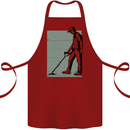 A Man Metal Detecting Detector Detect Cotton Apron 100% Organic Maroon