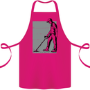 A Man Metal Detecting Detector Detect Cotton Apron 100% Organic Pink