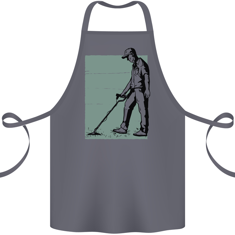 A Man Metal Detecting Detector Detect Cotton Apron 100% Organic Steel
