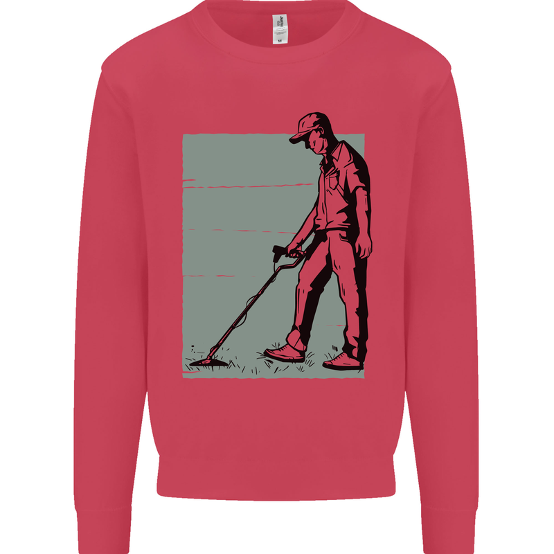 A Man Metal Detecting Detector Detect Kids Sweatshirt Jumper Heliconia