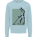 A Man Metal Detecting Detector Detect Kids Sweatshirt Jumper Light Blue