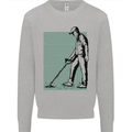 A Man Metal Detecting Detector Detect Kids Sweatshirt Jumper Sports Grey