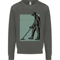 A Man Metal Detecting Detector Detect Kids Sweatshirt Jumper Storm Grey