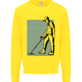 A Man Metal Detecting Detector Detect Kids Sweatshirt Jumper Yellow