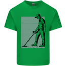 A Man Metal Detecting Detector Detect Kids T-Shirt Childrens Irish Green
