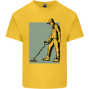 A Man Metal Detecting Detector Detect Kids T-Shirt Childrens Yellow