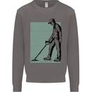 A Man Metal Detecting Detector Detect Mens Sweatshirt Jumper Charcoal