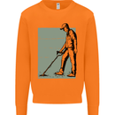 A Man Metal Detecting Detector Detect Mens Sweatshirt Jumper Orange