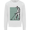 A Man Metal Detecting Detector Detect Mens Sweatshirt Jumper White