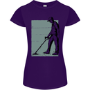 A Man Metal Detecting Detector Detect Womens Petite Cut T-Shirt Purple