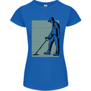A Man Metal Detecting Detector Detect Womens Petite Cut T-Shirt Royal Blue