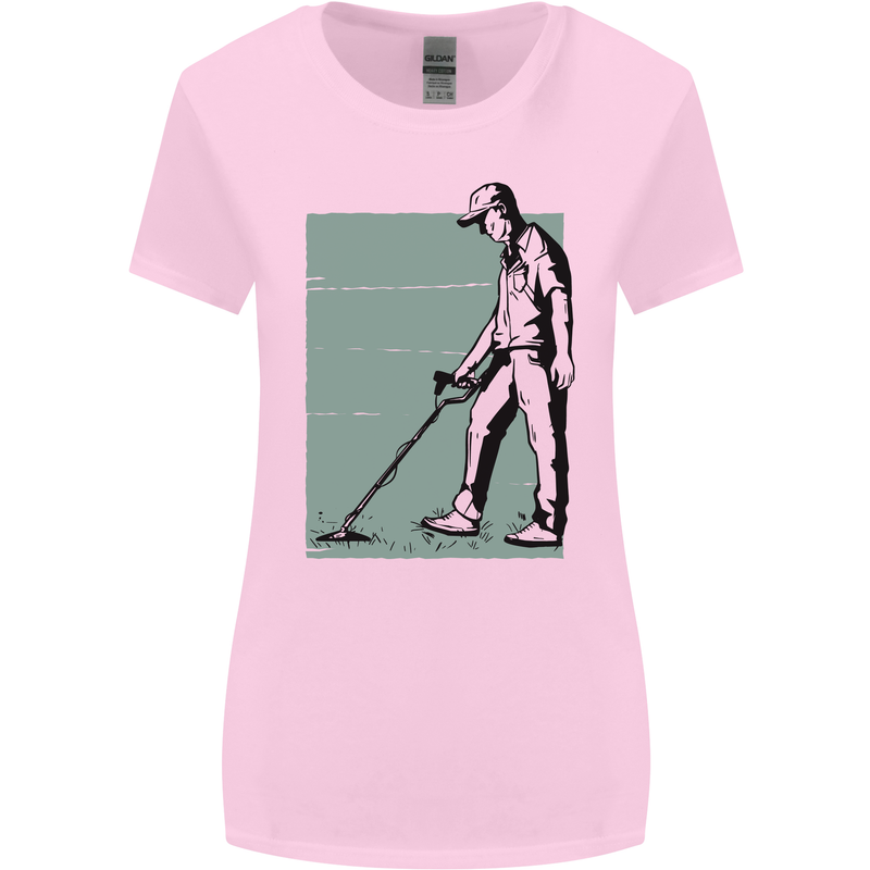 A Man Metal Detecting Detector Detect Womens Wider Cut T-Shirt Light Pink