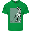 A Man Metal Detecting Detector Kids T-Shirt Childrens Irish Green