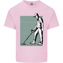 A Man Metal Detecting Detector Kids T-Shirt Childrens Light Pink