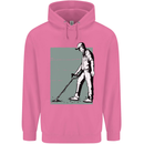 A Man Metal Detecting Detector Mens 80% Cotton Hoodie Azelea