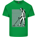 A Man Metal Detecting Detector Mens Cotton T-Shirt Tee Top Irish Green