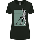 A Man Metal Detecting Detector Womens Wider Cut T-Shirt Black