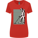 A Man Metal Detecting Detector Womens Wider Cut T-Shirt Red